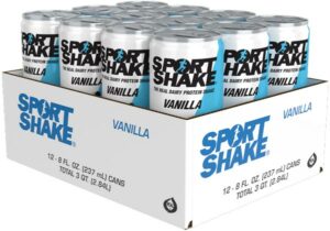 Case of 12 - 8oz Cans - Vanilla Sport Shake