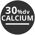 40% daily value of Calcium