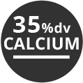 35% daily value of Calcium