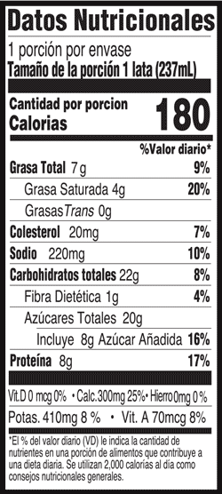 Information nutritionnelle