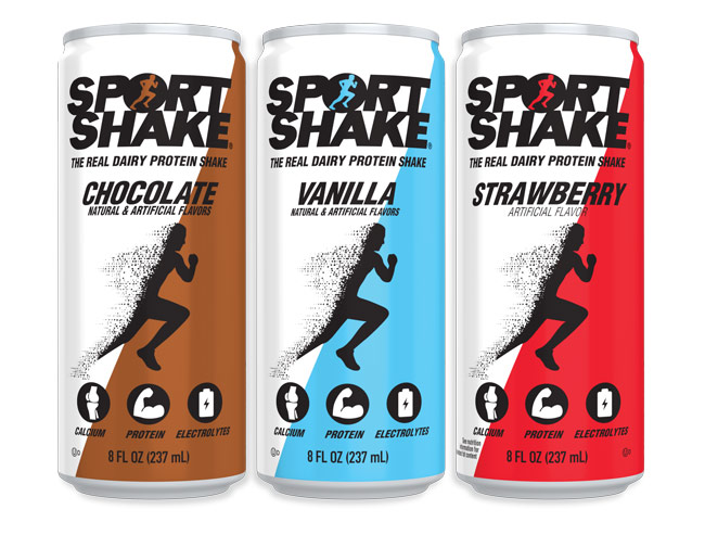 Guarantee - Sport Shake cans shown in available flavors.